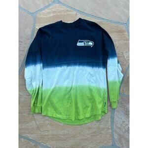 Seattle Seahawks S Spirit Jersey NFL Tie Dye Long Sleeve Relax Fit